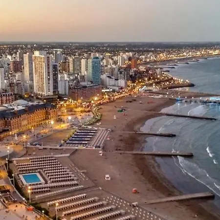 Apartamento Moderno Departamento Nuevo Con Vista Al Mar. Mar del Plata Exterior foto